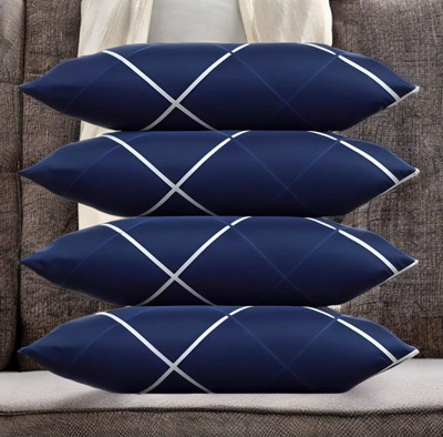 Urmila Creation Polyester Fibre Sleeping Pillow Pack of 4 Solid LUXURY(Blue)