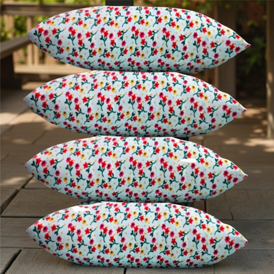 CIEZAR Microfibre Sleeping Pillow Pack of 4 Solid(Multicolor)