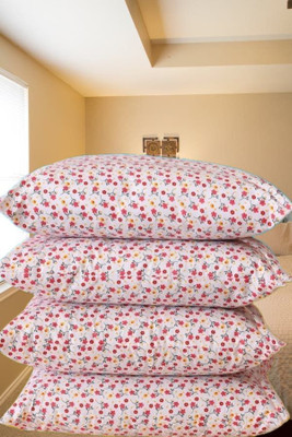 Rolling Animal Microfibre Sleeping Pillow Pack of 4 Solid LUXARY(Multicolor)