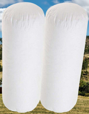 KIXTA Microfibre Bolster Pack of 2 Solid(White)