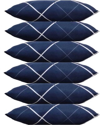 Cozy Palace luxury Microfibre Abstract Sleeping Pillow Pack of 6(Blue)