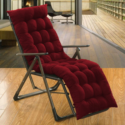 EVOL Microfibre Solid Chair Pad Pack of 1(Maroon)