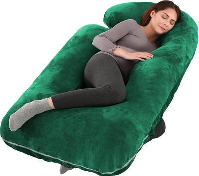 Daddy Cool Premium Lyte Microfibre Solid Pregnancy Pillow Pack of 1(Sea Green)