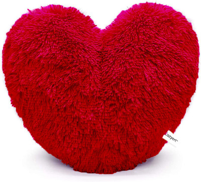 Cozyert Microfibre Solid Cushion Pack of 1(Red)