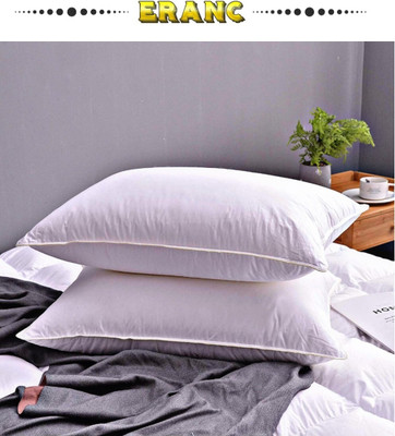 NKSNIMYSTORE Polyester Fibre Abstract, Floral Sleeping Pillow Pack of 2(White)