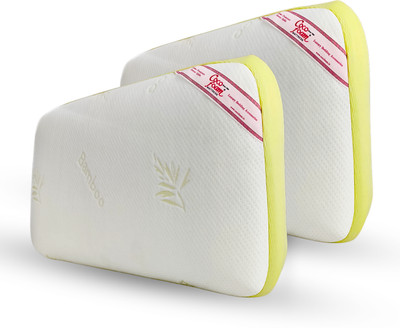 Cocofoam Latex Solid Sleeping Pillow Pack of 2(Cream)