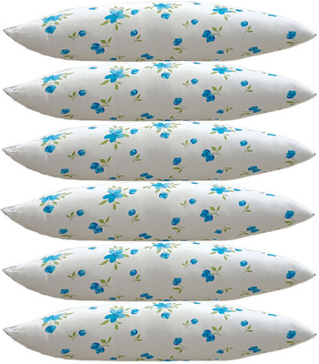 SANJU BROTHER Microfibre Floral Sleeping Pillow Pack of 6(Blue)
