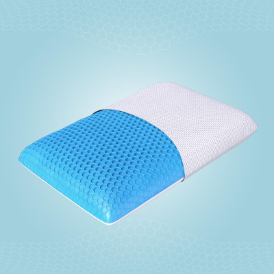 The Sleep Company Foam Sleeping Pillow Pack of 1 Solid SmartGRID 4 inch Hybrid Premium(White)