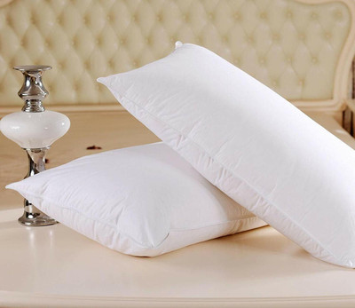 NAVRATAN TEXO FAB Microfibre Solid Sleeping Pillow Pack of 1(White)