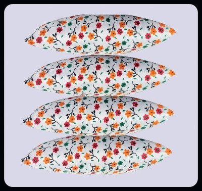 JAYOG ENTERPRISE Microfibre Floral Sleeping Pillow Pack of 4(Multicolor)