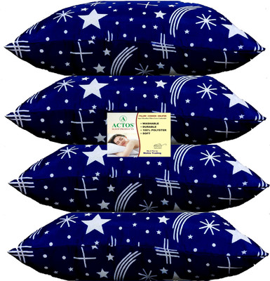 ACTOS Microfibre Abstract Bolster Pack of 3(Blue2)