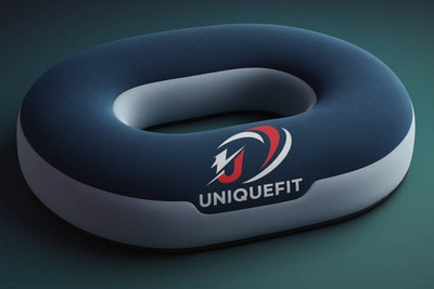 UNIQUEFIT Donut Ring For Tailbone Memory Foam Nature Orthopaedic Pillow Pack of 1(Grey, Blue, Black)