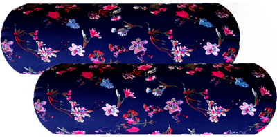 Swikon star Microbeads Floral Sleeping Pillow Pack of 2(Multicolor)