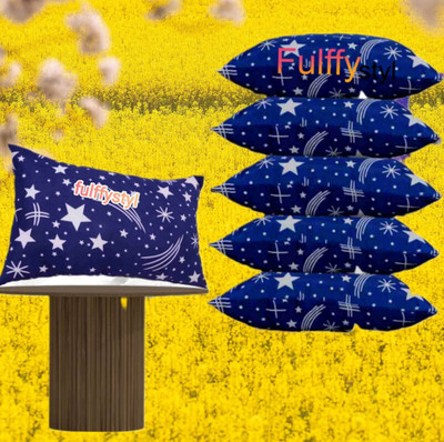 fulffystyl Microfibre Sleeping Pillow Pack of 6 Abstract SOFT(Blue)