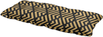 Vargottam Polyester Fibre Geometric Chair Pad Pack of 1(Yellow3)