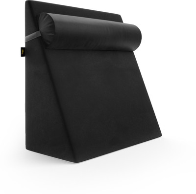 Frido Memory Foam Solid Body Pillow Pack of 2(Black)