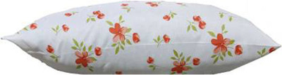 brightjex Microfibre Solid Sleeping Pillow Pack of 1(Orange Flowers)