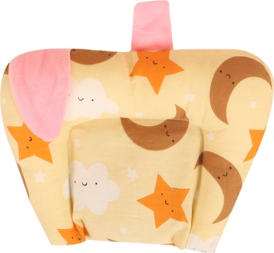 Nonibud Mustard Seeds, Polyester Fibre Toons & Characters Baby Pillow Pack of 1(Orange Moon)