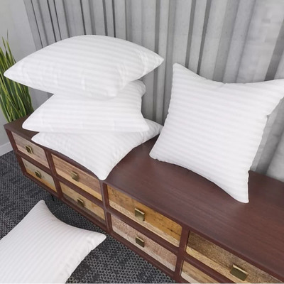 GTX Microfibre Cushion Pack of 5 Stripes(White)