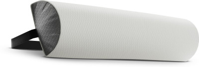 Frido Memory Foam Solid Body Pillow Pack of 1(White & Grey)