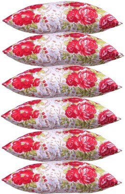 KVASTRA Polyester Fibre Stripes Sleeping Pillow Pack of 6(Multicolour ox790)