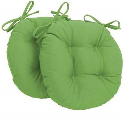 STAR ANGLE Cotton Solid Cushion Pack of 2(Green)