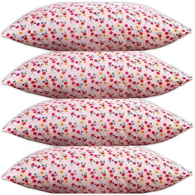 vraanc Luxury Polyester Fibre Abstract, Floral Sleeping Pillow Pack of 4(PRINT)