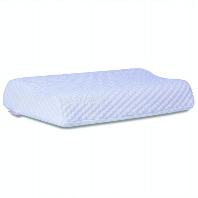 Rise & Shine Memory Foam Solid Orthopaedic Pillow Pack of 1(White)