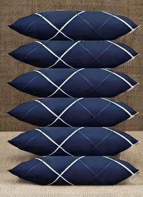 Urmila Creation Polyester Fibre Sleeping Pillow Pack of 6 Solid LUXURY(Blue)