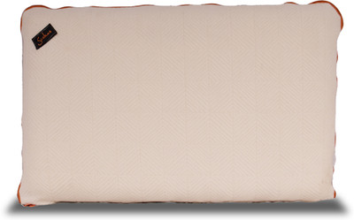 Siekos Cervical Memory Foam Pillow, Neck Pain Support Reversible Pillow with Zipper Memory Foam Solid Orthopaedic Pillow Pack of 1(Beige)