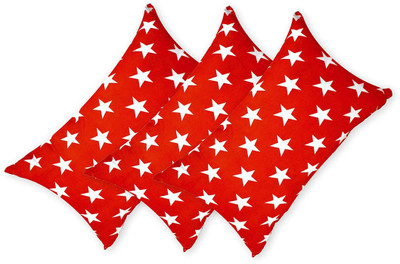 brightjex Microfibre Solid Sleeping Pillow Pack of 3(Red Star)