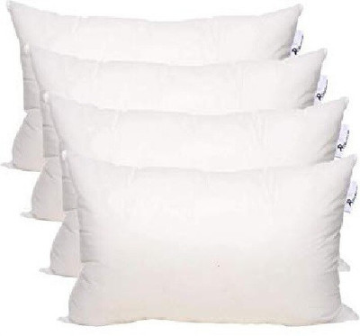 Napwing Microfibre Solid Sleeping Pillow Pack of 4(White)