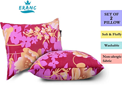 VILLAGERS Cotton Sleeping Pillow Pack of 2 Floral(Multicolor)