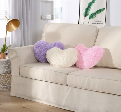 PICKKART Microfibre Cushion Pack of 3 Solid(Pink, White, Purple)