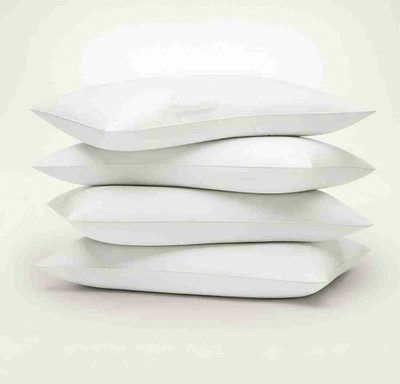 GUNVAR INDIA PRIVATE LIMITED Polyester Fibre Sleeping Pillow Pack of 4 Abstract LUXURY(White)