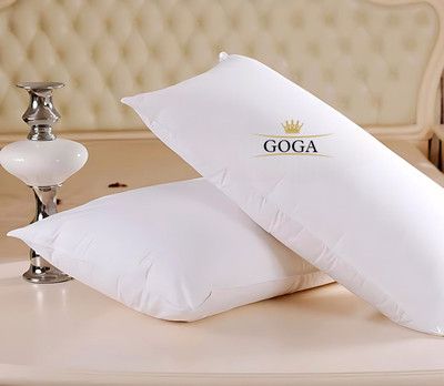 NKSNIMYSTORE LUXURY Cotton Solid Sleeping Pillow Pack of 2(White)
