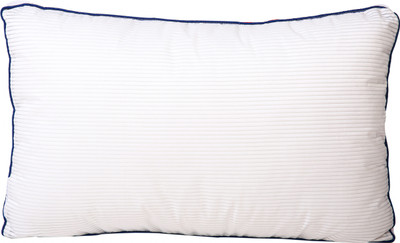 BETTER SLEEP furnishing Polyester Fibre, Microfibre Sleeping bed Pillow Microfibre, Polyester Fibre Stripes Sleeping Pillow Pack of 1(White)