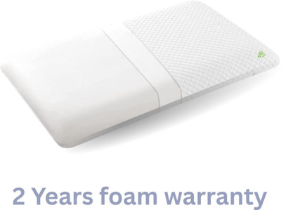 MIVOR Memory Foam Solid Orthopaedic Pillow Pack of 1(White)
