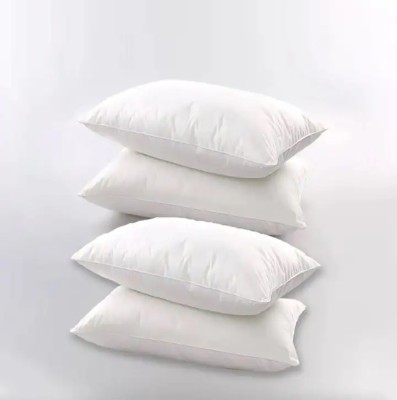 dezire group Aqualite 16*24*5 White Takiya Microfibre Solid Sleeping Pillow Pack of 2(White)
