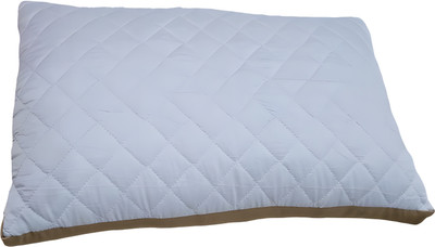 Texlux Cotton Sleeping Pillow Pack of 1 Solid Microfiber Quilted Pillow Premium Softness & Support for Sleep(White)