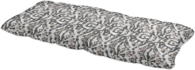 Vargottam Polyester Fibre Abstract Chair Pad Pack of 1(Gray)