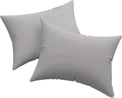 Pisaganj Microfibre Solid Sleeping Pillow Pack of 2(Silver)