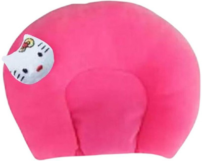 Fashion Overseas Cotton Baby Pillow Pack of 1 Solid Newborn Mustard Seed Support Infant Rai Pillow(Pink)