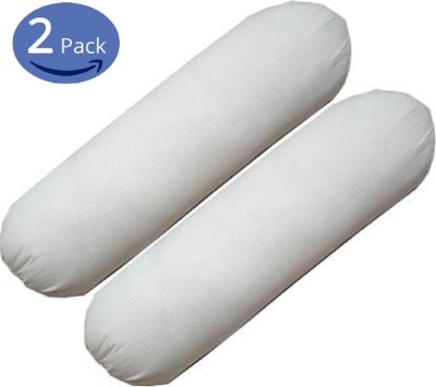 GKM Microfibre Solid Bolster Pack of 2(White)