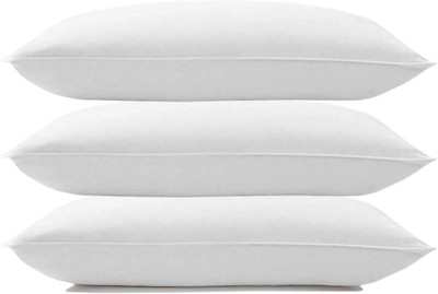 EIRINI LUXURY Microfibre Solid Sleeping Pillow Pack of 3(White)