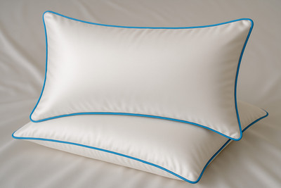 THE WOOD WHITE INDIA Ultra soft White Sleep Well Basic Pillow in 16 x 24 Inches Microfibre Solid Sleeping Pillow Pack of 2(White)