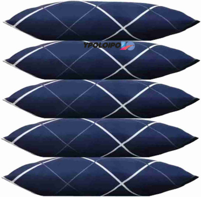 YPOLOIPO LUXURY Polyester Fibre Abstract Sleeping Pillow Pack of 5(Blue)