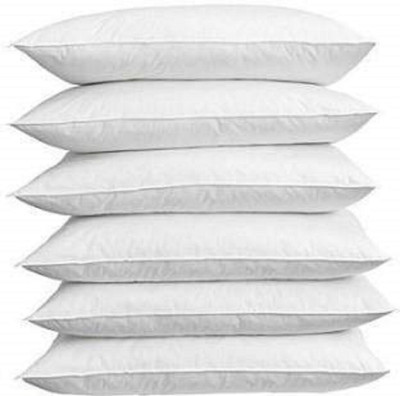 KUBER INDUSTRIES Microfibre Nature Sleeping Pillow Pack of 6(White)