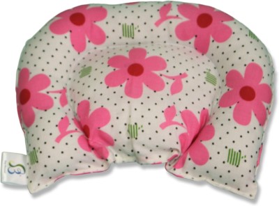 S3 Stay Blessed Luxury Polyester Fibre Floral Baby Pillow Pack of 1(Pink)