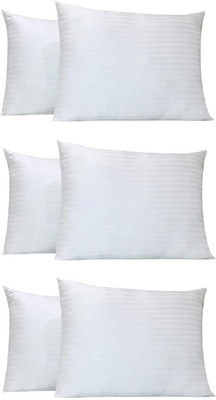 fulffystyl Microfibre Solid Sleeping Pillow Pack of 6(White)